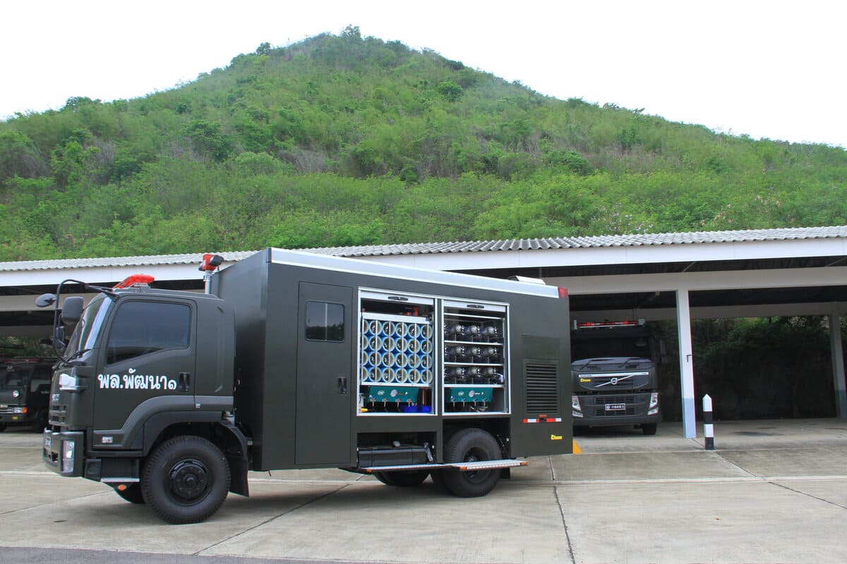 Air Compressor Support Vehicle